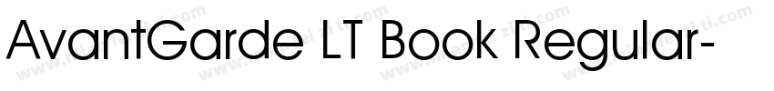 AvantGarde LT Book Regular字体转换